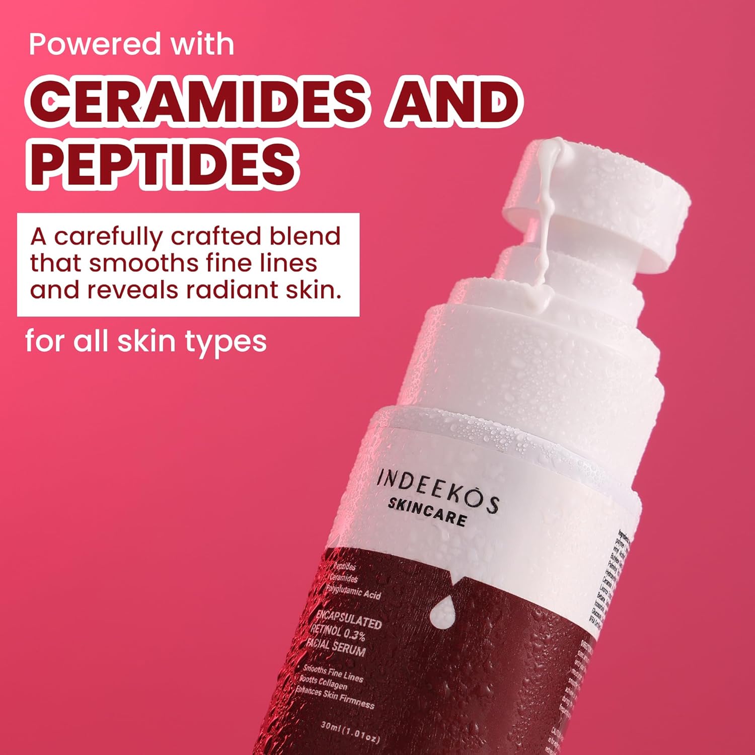 INDEEKOS 0.3% Encapsulated Retinol Face Serum, 100ml