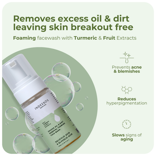 Excess Oil & Dirt Removal Foaming Face Wash